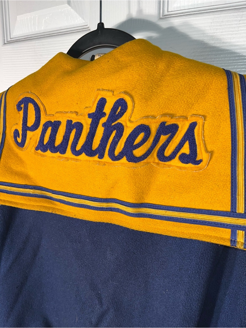 Vintage Letterman Jacket Varsity Panthers Women’s Small Butwin Brand Cheer Ellen - Picture 10 of 13